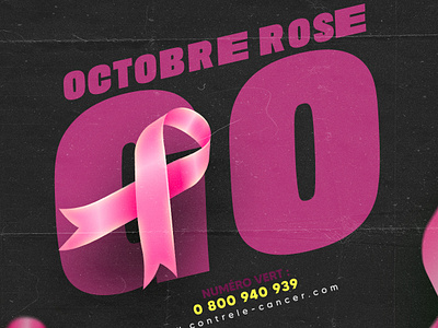 Octobre Rose ( Breast cancer) 2023 awareness breast cancer campaign design graphic design graphisme illustration octobre rose photoshop pink october socialmedia ui vector