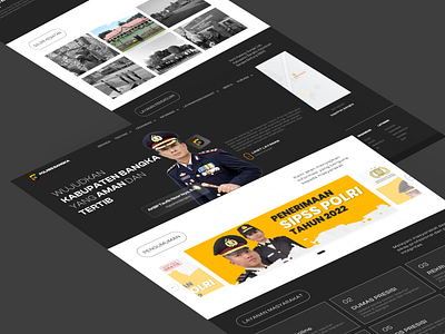 Landing Page for Police Resort clean design landing page minimalist police ui uiux ux website