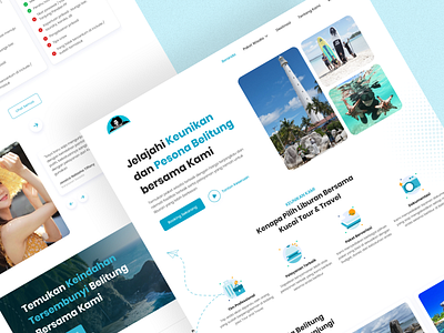 Kucai - Tour & Travel Website clean landing page minimalist tour travel ui uiux ux web design