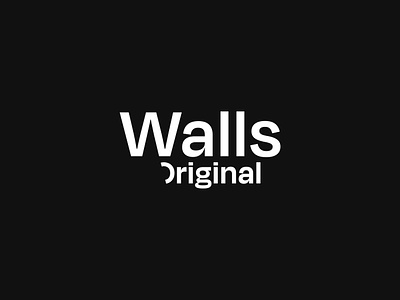Walls Original Logo Design brand branding business design logo service wall coating