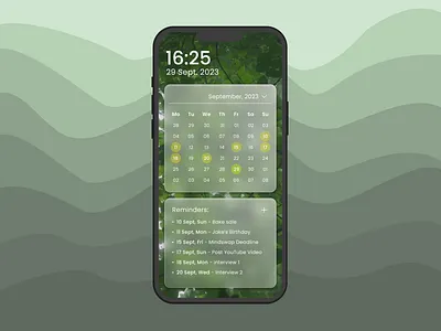 Daily UI Challenge 038 - Calender aesthetic app appdesign branding calender calenderapp dailyui design graphic design illustration productdesign ui uidesign uiux uiuxdesign ux uxdesign