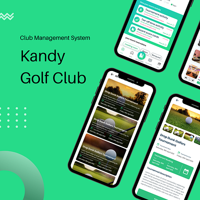 Golf Club Management System Mobile App Design club management system figma figma design figma mobile app design golf club management system mobile app ui design ui ui design ux ux design