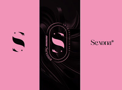 SEXONA app logo design beauty logo brand identity branding branding design cosmetic design feminine logo illustration logo luxury ntural logo mark organic logo spa logo