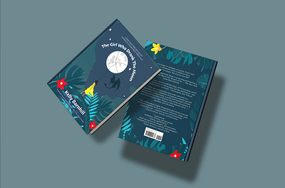 The Girl Who Drank the Moon animation branding coverbook graphic design illustration