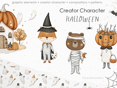 Creator Character Halloween collection autumn children pattern creator character fall halloween halloween collection halloween pattern