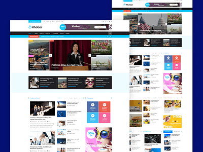 Magazine & Newspaper HTML Template - Khobor responsive