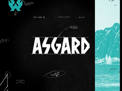 Asgard Logo asgard brand branding custom design handdrawn icon logo marketing nordic norse promotion scandinavian typeface typography viking