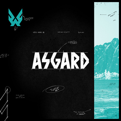 Asgard Logo asgard brand branding custom design handdrawn icon logo marketing nordic norse promotion scandinavian typeface typography viking
