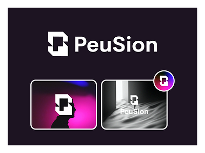 PeuSion Logo brand branding design graphic design illustration logo logo design minimal modern