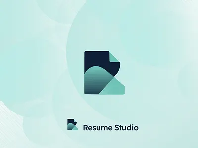Logo- Resume Studio design gradient graphic design illustration logo social media vector