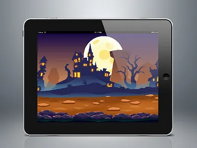 Dawn Halloween Game Background castle event halloween halloween background halloween game background helloween helloween background helloween game background horror october parallax game background pumpkin