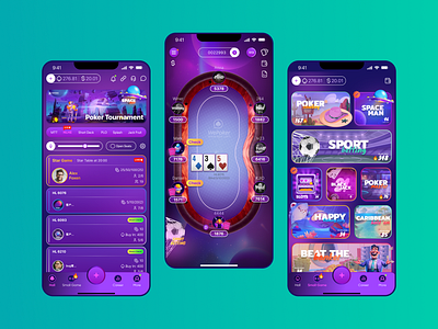 Poker App | Casino | Gambling | iGaming app casino design figma gambling igaming mobile poker ui ux