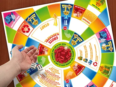 Board game design design vector