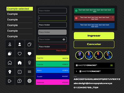 MasterCracks Design System app design components design sytems ui uidesign ux