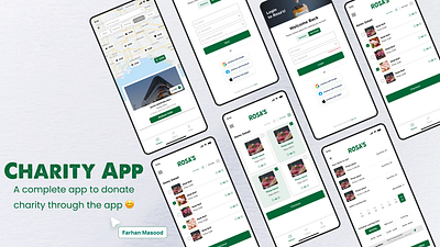 Donation Mobile App android app design case study charity donation app figma ios mobile app responsive ui ux user centric user friendly