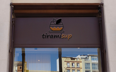 Tiramisup cafe branding graphic design logo ui