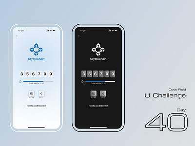 Code field app design application bitcoin blockchain crypto crypto app design digital digital token dogecoin etherium figma fintech glassmorphism interface mobile mobile app ui ui challenge ui design