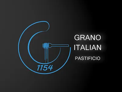 Grano Pasta restaurant LOGO design branding graphic design illustration logo vector