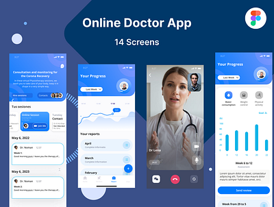 Doctor Consulting Mobile App android app design illustration mobile app ui