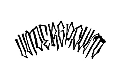 UNDERGROUND · *HANDSTYLER* calligraphy chicanas custom lettering graffiti lettering type typography