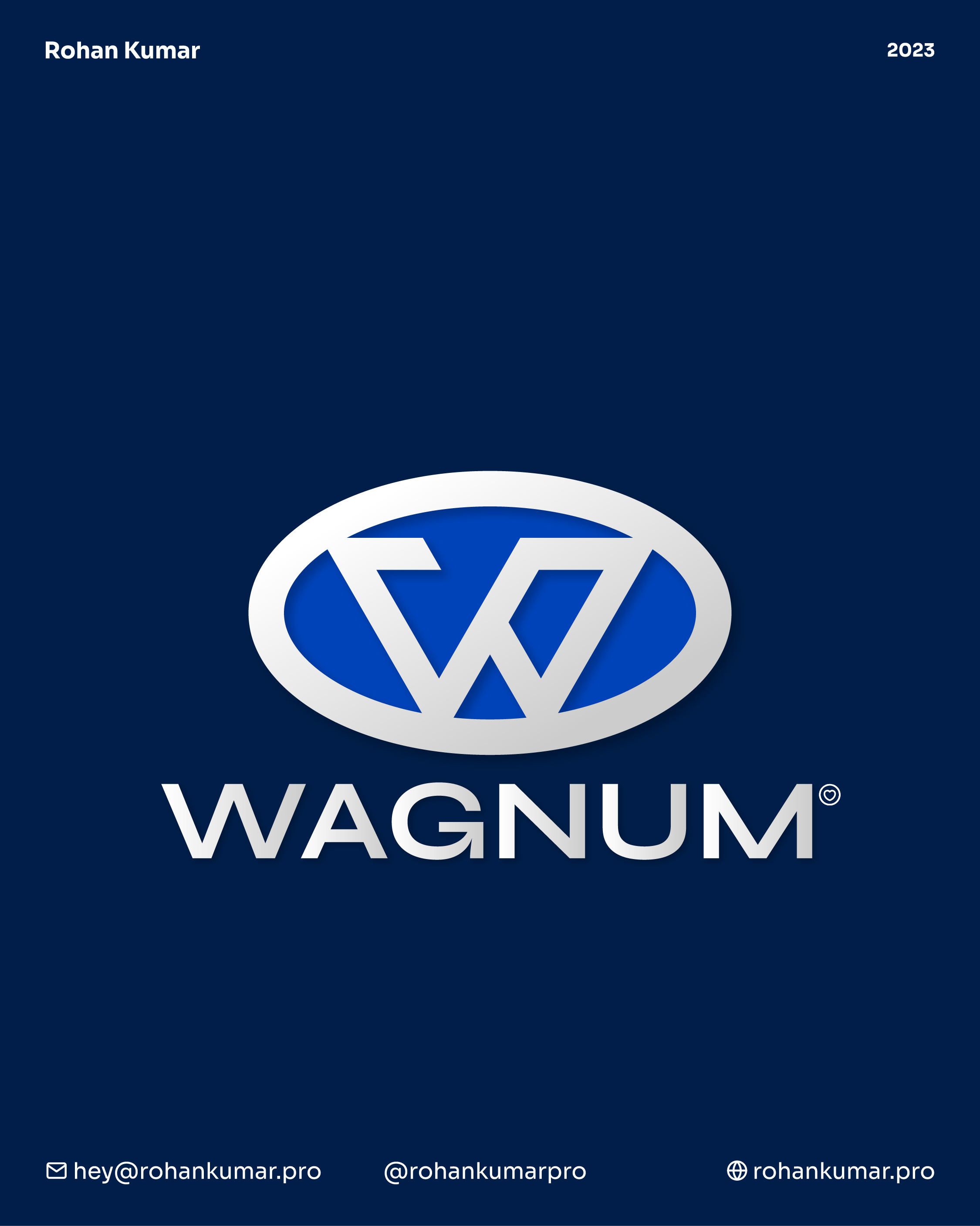 W Logo Monogram 3d logo brand design brand identity branding brandmark car brand car logo gradient identity identity design logo logo design logomark networthy new popular premium logo silver w logo wagnum