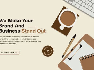 Copywriting Website Hero Page graphic design illustration ui