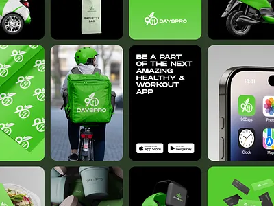 90Days Pro: Fitness Healthy App Branding app branding app design branding fitness app fitness app logo fitness branding fitness logo healthy app logo healthy fitness app healthy fitness logo heathy app mustafa kur uae ui ux