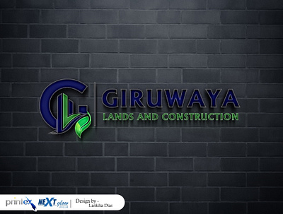 Giruwaya Lands and Construction Logo Outputs graphic design logo