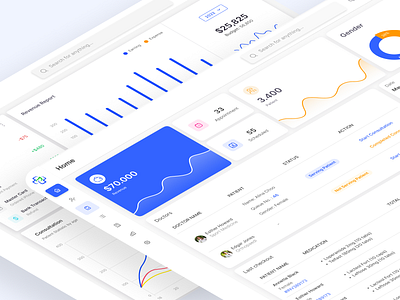 MediSync - Specialized clinic appointment software analytics appointment charts clinic dashboard software ui user experience user interface ux web application