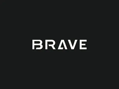 Brave Logo Concept brand branding clean logo military minimal minimalistic