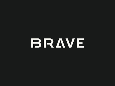 Brave Logo Concept brand branding clean logo military minimal minimalistic