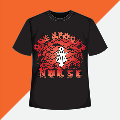 nurse Halloween retro vintage t shirt design sticker