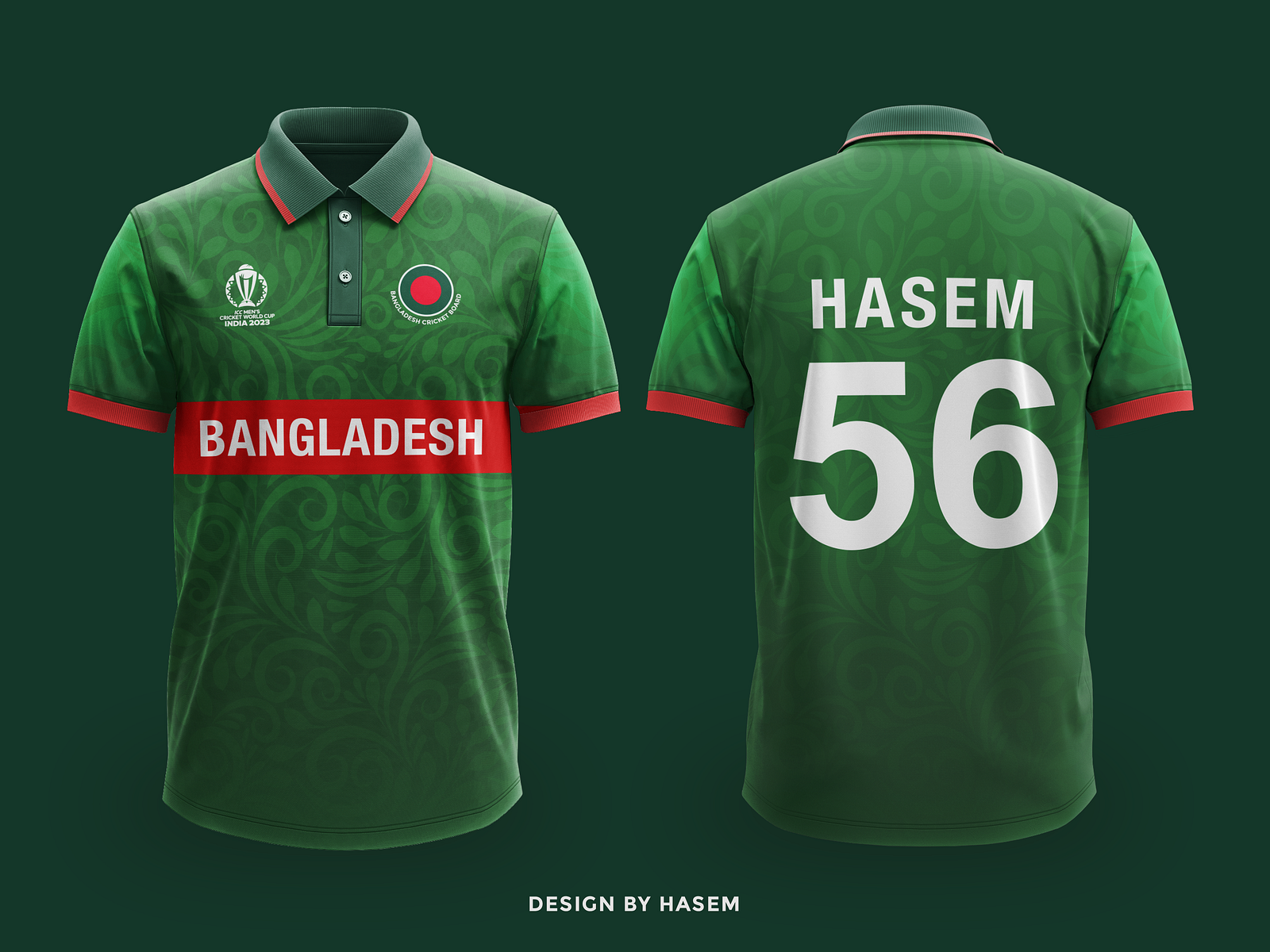 Bangladesh World Cup Jersey Design 2023 (Fan Made) by Abul Hasem on