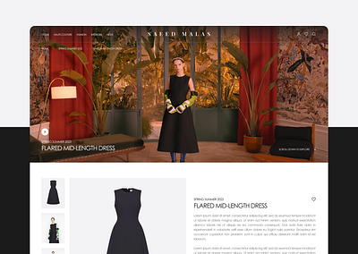 Luxury Fashion Product Detail Page ecommerce fashion product detail ui ux