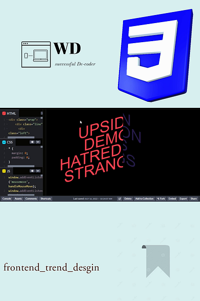 Wrap Text animation app branding css design developer fronted developer html illustration javascript logo script trending ui