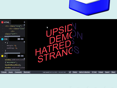 Wrap Text animation app branding css design developer fronted developer html illustration javascript logo script trending ui