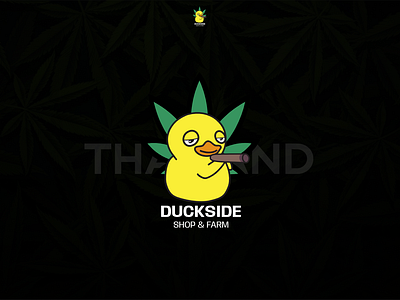 Duckside | Landing page 3d animation branding canabis coffeshop design graphic design illustration logo motion graphics smoke thailand ui vector