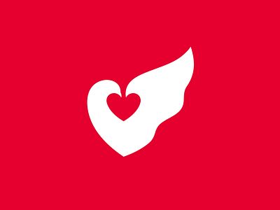 Love Dove bird branding dove graphic design heart logo love wind wing