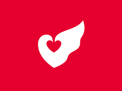 Love Dove bird branding dove graphic design heart logo love wind wing