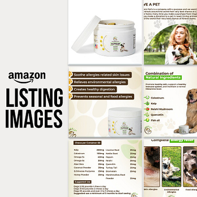 Listing Images-Orgaanic Pets amazon branding design graphic design graphicdesign listingimages logo photoshop