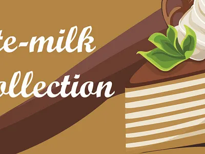 Poster for sweet advertising branding design sweets graphic design illustrator logo vector design