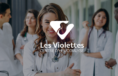 Les Violettes - Medical Logo Design & Brand Identity brand identity brand stationary brand visuals branding grapgic design logo logo design medical medical logo modern logo