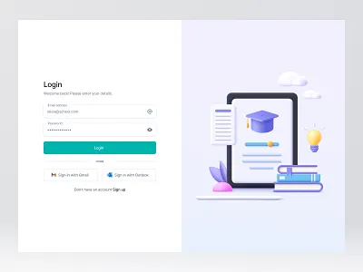 Log In / Sign Up - Welcome Screen login sign up uı