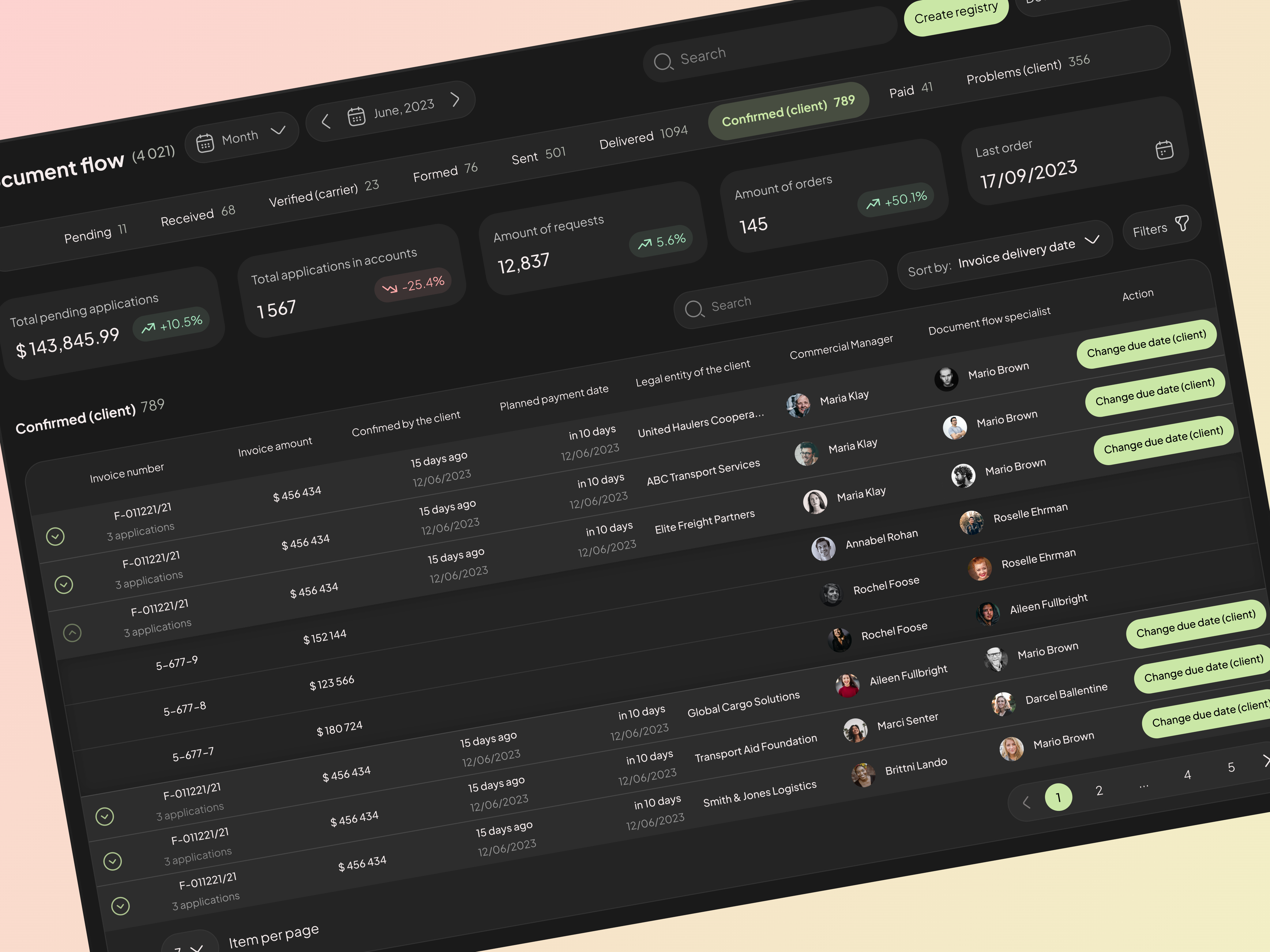 Logistic System by Maksym Tkachenko on Dribbble