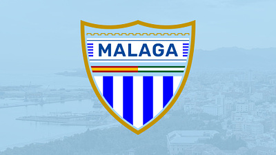Málaga CF Logo Redesign design football graphic design illustration logo malaga sport typography vector
