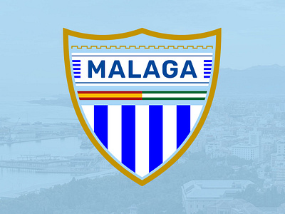 Málaga CF Logo Redesign design football graphic design illustration logo malaga sport typography vector