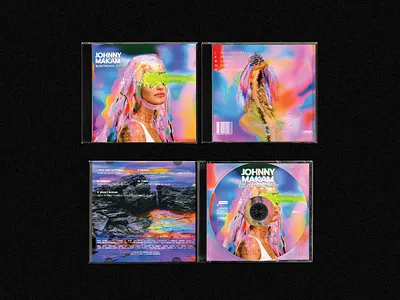 Johnny Makam - Elektronik Ziyafet abstract album art band cd cover ep experimental iridescent lp snake turkey turkish vibrant weird woman