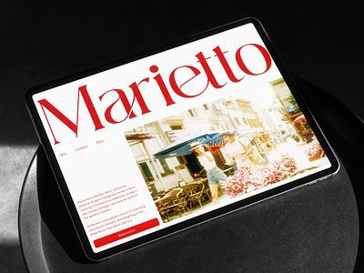 Marietto - Landing Page design landing page ui ux web web page website