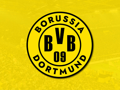 Borussia Dortmund Badge Redesign design dortmund football graphic design illustration logo sport typography