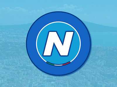 Napoli Badge Redesign design football graphic design illustration logo napoli sport typography